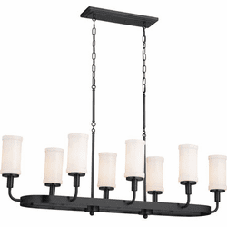 Kichler 52453BKT Vetivene Modern Textured Black Kitchen Island Light