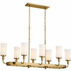 Kichler 52453NBR Vetivene Contemporary Natural Brass Kitchen Island Lighting