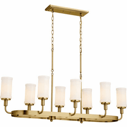 Kichler 52453NBR Vetivene Contemporary Natural Brass Kitchen Island Lighting