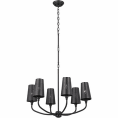 Kichler 52508BK Adeena Modern Black Ceiling Chandelier