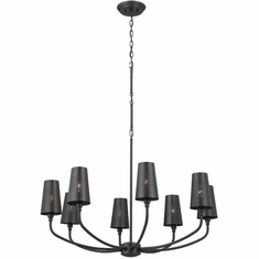 Kichler 52509BK Adeena Contemporary Black Chandelier Lamp