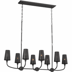 Kichler 52510BK Adeena Modern Black Island Light Fixture