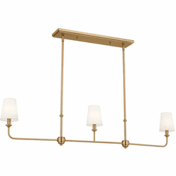 Kichler 52519BNB Pallas Brushed Natural Brass Kitchen Island Light Fixture
