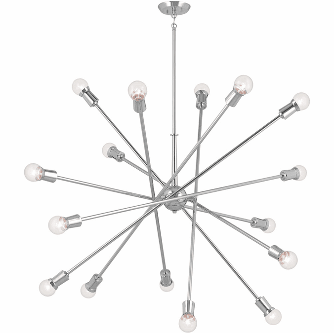 Kichler 52537CH Armstrong Contemporary Chrome Ceiling Chandelier KIC