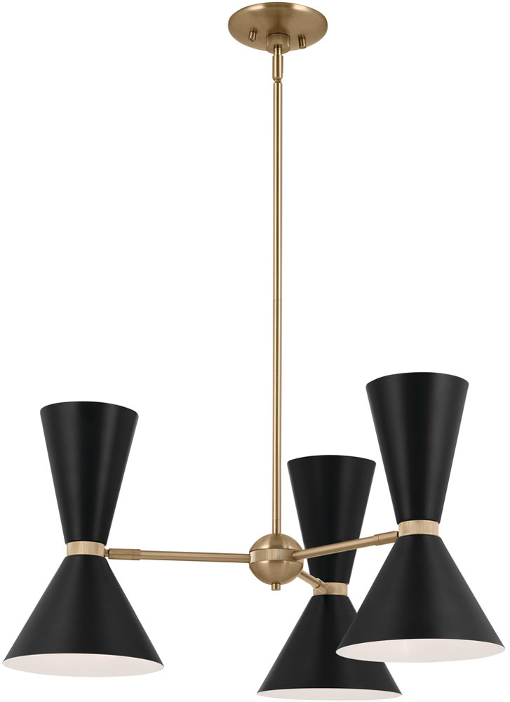 Kichler 52565CPZBK Phix Modern Champagne Bronze Chandelier Light KIC