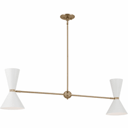 Kichler 52569CPZWH Phix Modern Champagne Bronze Island Light Fixture