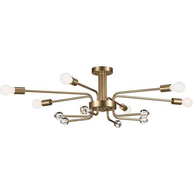Kichler 52602CPZ Ocala Modern Champagne Bronze Ceiling Lighting Fixture