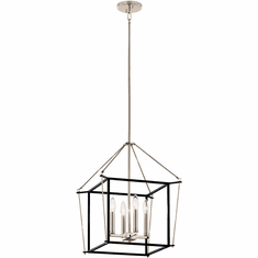 Kichler 52626PN Eisley Polished Nickel 16" Foyer Light Fixture