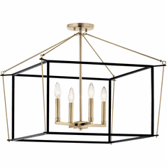 Kichler 52632CPZ Eisley Champagne Bronze Flush Mount Lighting