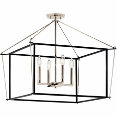 Kichler 52632PN Eisley Polished Nickel Overhead Lighting Fixture