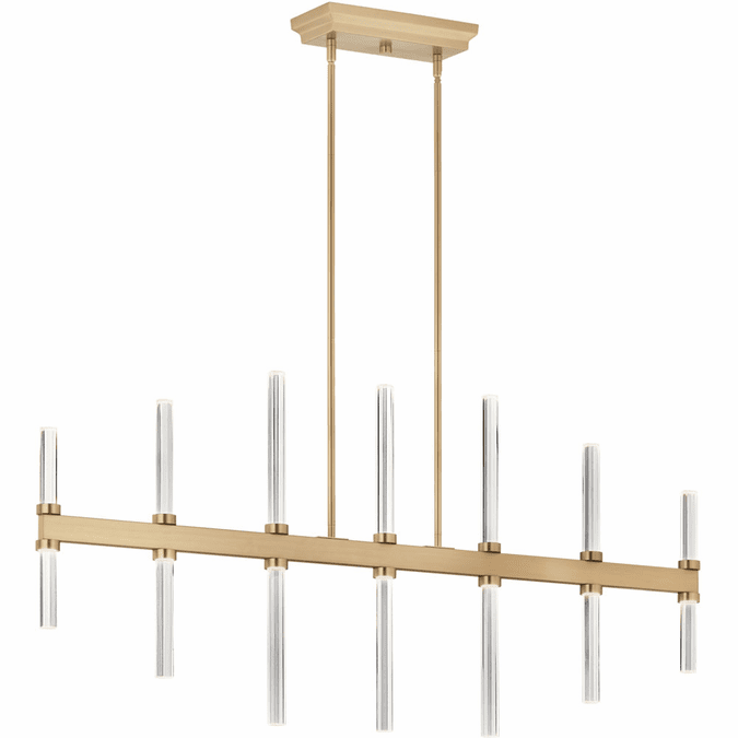 Kichler 52670CPZ Sycara Modern Champagne Bronze LED Kitchen Island Light