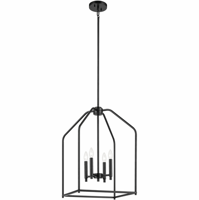 Kichler 52722BK Madden Black Foyer Light Fixture