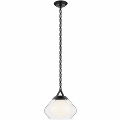 Kichler 52782BK Nella Contemporary Black Mini Pendant Light