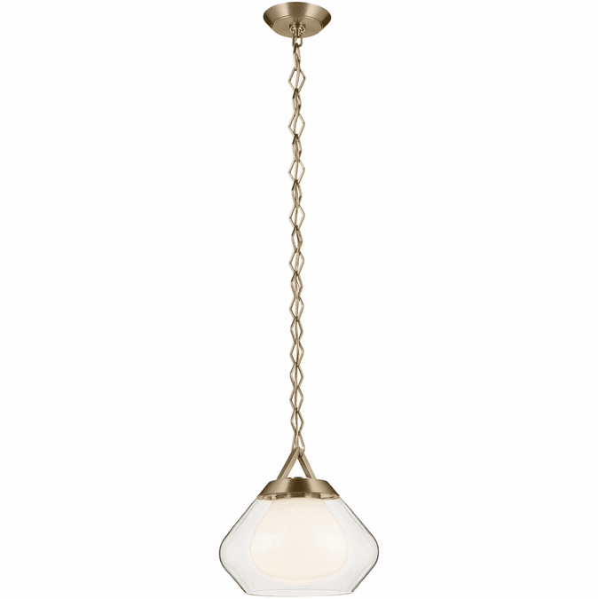 Kichler 52782CPZ Nella Contemporary Champagne Bronze Mini Ceiling Pendant Light