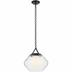 Kichler 52783BK Nella Modern Black Drop Ceiling Light Fixture