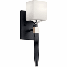 Kichler 55000BK Marette Contemporary Black Wall Light Sconce