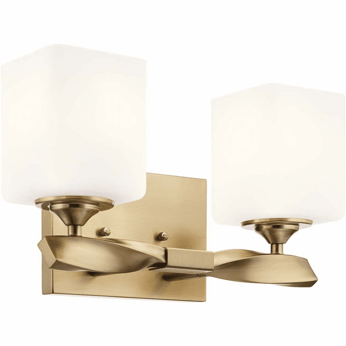 Kichler 55001CPZ Marette Modern Champagne Bronze 2Light Bath Lighting