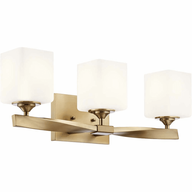Kichler 55002CPZ Marette Modern Champagne Bronze 3Light Bath Lighting