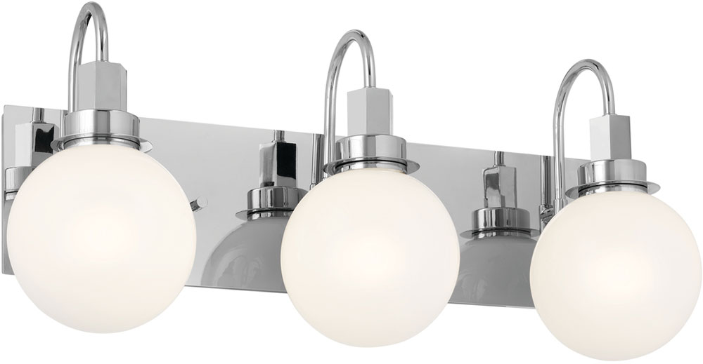 Kichler 55151CH Hex Contemporary Chrome 3-Light Bath Lighting - KIC-55151CH