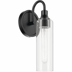 Kichler 55209BK Kavi Contemporary Black Wall Sconce Lighting