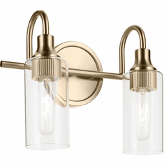 Kichler 55210CPZ Kavi Modern Champagne Bronze 2-Light Bath Lighting