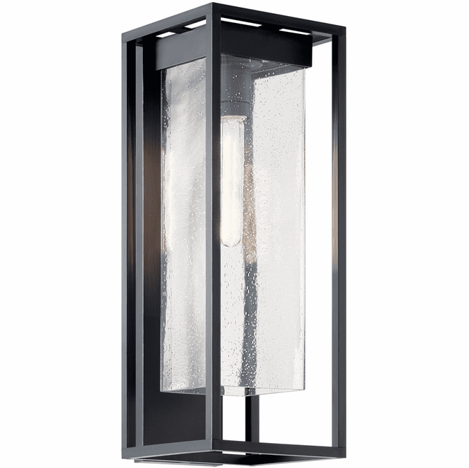 Kichler 59063BSL Mercer Black with Silver Highlights Sconce Lighting