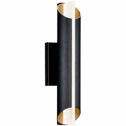 Kichler 59078BKTLED Astalis Contemporary Textured Black LED 21" Exterior Lamp Sconce