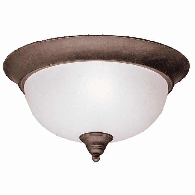 Kichler 8064TZ Dover 2 Light 13.5 Inch Flushmount Ceiling Fixture