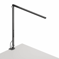 Koncept AR1000-MBK-CLP Z-Bar Solo Modern Metallic Black LED Clamp Desktop Lamp