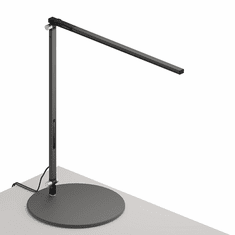 Koncept AR1000-MBK-DSK Z-Bar Solo Modern Metallic Black LED Study Lamp