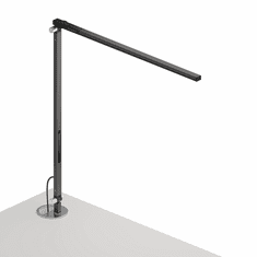 Koncept AR1000-MBK-GRM Z-Bar Solo Modern Metallic Black LED Grommet Mount Desktop Lamp