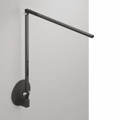 Koncept AR1000-MBK-HWS Z-Bar Solo Modern Metallic Black LED Hardwire Wall Mount Task Lamp