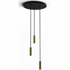 Koncept CMP-C3-S-06-BRS Combi Contemporary Brass LED 3-Light Multi Pendant Lamp
