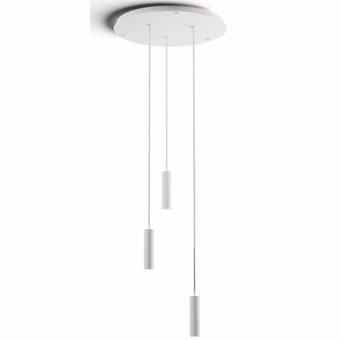 Koncept CMP-C3-S-06-MWT Combi Modern Matte White LED 3-Light Multi Hanging Lamp