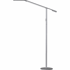 Koncept ELX-A-X-SIL-FLR Equo Modern Silver LED Floor Lamp Lighting