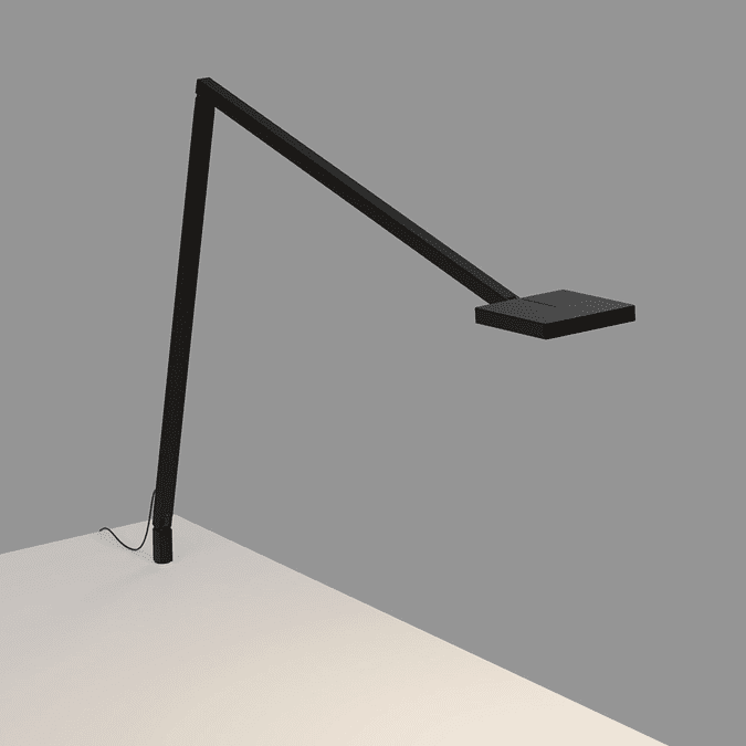 Koncept FCD2MTBTHR Focaccia Contemporary Matte Black LED Through