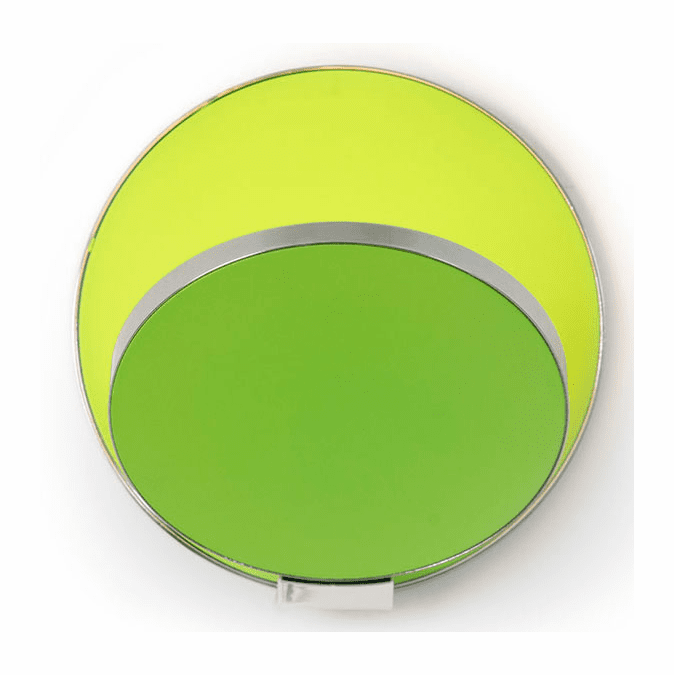 Koncept GRW-S-CRM-MGN Gravy Contemporary Chrome / Matte Green LED Wall Light Fixture