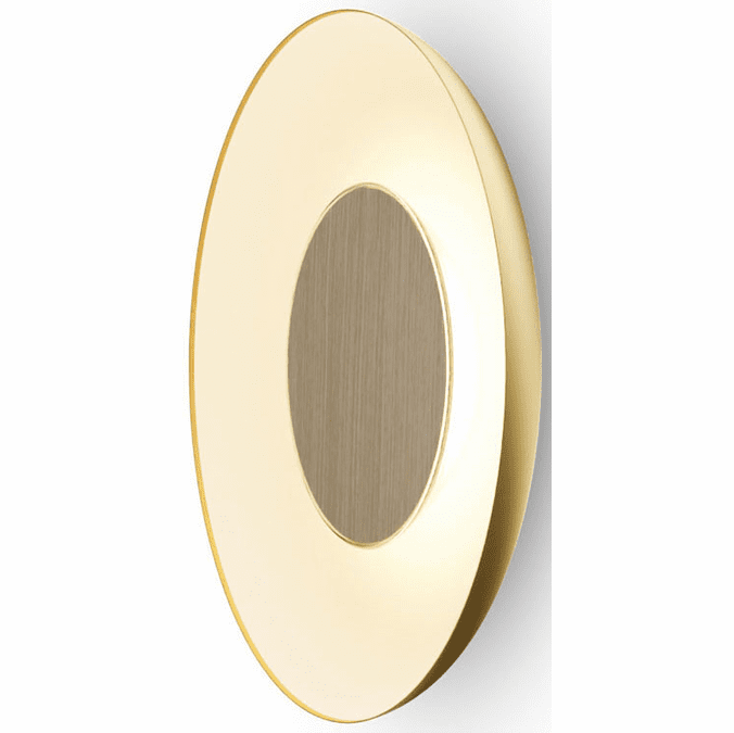 Koncept RMW-09-SW-WOK-HW+18BD-GMW Ramen Contemporary Gold w/ Matte White Interior LED Wall Lighting