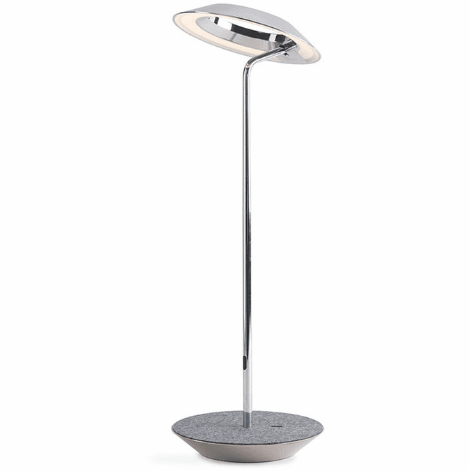 Koncept RYO-SW-CRM-OXF-DSK Royyo Contemporary Chrome / Oxford Felt LED Reading Lamp
