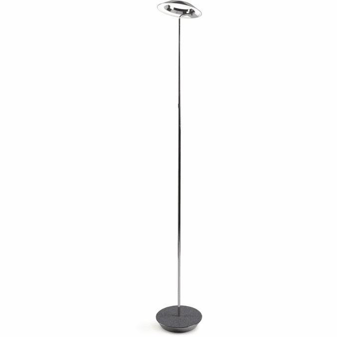 Koncept RYO-SW-CRM-OXF-FLR Royyo Modern Chrome / Oxford Felt LED Floor Lighting
