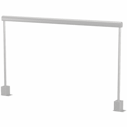 Koncept SF1-36-19-3500-SIL-2CF-NCU Sobre Contemporary Silver LED 36" Table Lamp / Desk Lamp