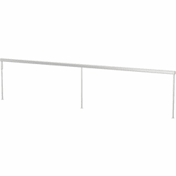 Koncept SF1-46+46-19-3500-SIL-THR-ODC Sobre Contemporary Silver LED 92" Table Lighting / Reading Light