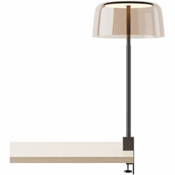 Koncept YUC-SW-MTB-2CF+STEA Yurei Modern Matte Black LED Table Lamp