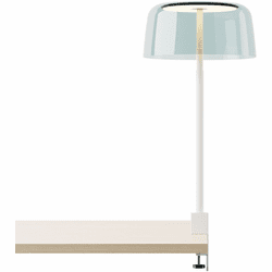Koncept YUC-SW-MWT-2CF+SBLU Yurei Contemporary Matte White LED Table Lamp