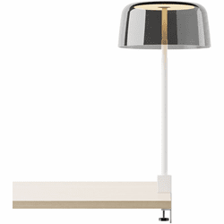 Koncept YUC-SW-MWT-2CF+SDGY Yurei Modern Matte White LED Table Lighting