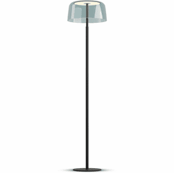 Koncept YUF-SW-MTB+SBLU Yurei Contemporary Matte Black LED Floor Lighting