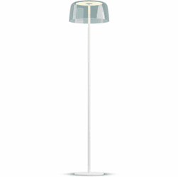 Koncept YUF-SW-MWT+SBLU Yurei Contemporary Matte White LED Floor Lamp