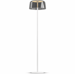 Koncept YUF-SW-MWT+SDGY Yurei Modern Matte White LED Light Floor Lamp