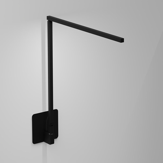 Koncept ZBD1000-MTB-HWS Z-Bar Gen 4 Modern Matte Black LED Hardwire Wall Swing Arm Lamp