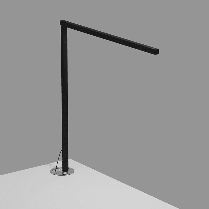 Koncept ZBD1000-MTB-PRO-GRM Z-Bar Gen 4 Contemporary Matte Black LED Grommet Mount Study Lamp